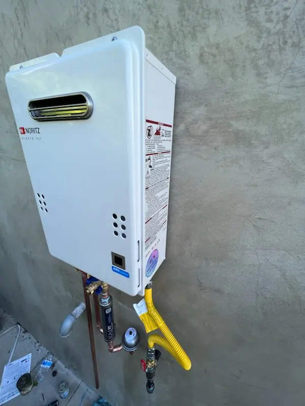 Tankless water heater installation for North Point homes